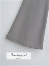 High-Waist Drawstring Stretch Flare Pants - Sun Imperial product photo 5