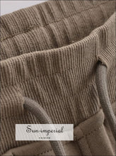 High-Waist Drawstring Sweatpants - Sun Imperial product photo 4