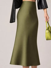 High-Waisted Satin Midi Skirt - Sun Imperial product photo 15