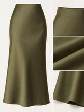 High-Waisted Satin Midi Skirt - Sun Imperial product photo 17
