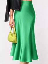 High-Waisted Satin Midi Skirt - Sun Imperial product photo 42