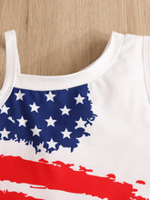 Kids' American Flag Tank and Star Denim Skirt Set - Sun Imperial product photo 2