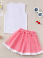 Kids' Bow Tank Top and Pleated Skirt Set - Sun Imperial product photo 4