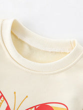 Kids' Butterfly Graphic Crew-Neck Sweatshirt - Sun Imperial product photo 2