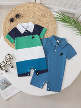 Kids' Color-Block Short-Sleeve Romper - Sun Imperial product photo 1