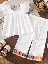 Kids' Crochet-Trimmed Top and Pants Set - Sun Imperial product photo 8