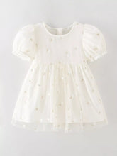Kids' Embroidered Floral Tulle Dress with Lace - Sun Imperial product photo 1
