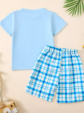 Kids' Embroidered Round-Neck Tee and Shorts Set - A - Sun Imperial product photo 5