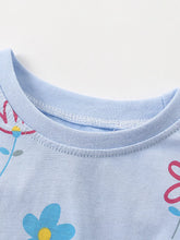 Kids' Floral Round-Neck Top and Shorts Set - Sun Imperial product photo 2