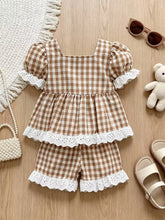 Kids' Gingham Ruffle-Trim Top and Shorts Set - Sun Imperial product photo 8