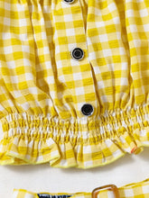 Kids' Gingham Top and Denim Shorts Set - Sun Imperial product photo 2
