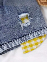 Kids' Gingham Top and Denim Shorts Set - Sun Imperial product photo 3