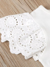 Kids' Lace-Sleeve Top and Suspender Skirt Set - Sun Imperial product photo 2