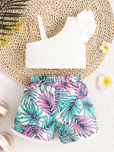 Kids' Multicolor Asymmetrical Top and Shorts Set - Sun Imperial product photo 11