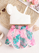 Kids' Multicolor Asymmetrical Top and Shorts Set - Sun Imperial product photo 12