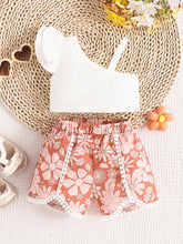 Kids' Multicolor Asymmetrical Top and Shorts Set - Sun Imperial product photo 1
