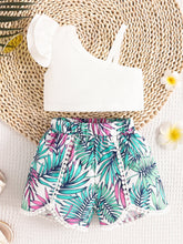 Kids' Multicolor Asymmetrical Top and Shorts Set - Sun Imperial product photo 7