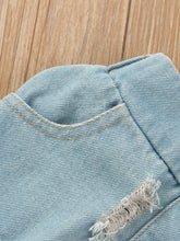 Kids' Off-Shoulder Lace Top and Denim Skirt Set - Sun Imperial product photo 8
