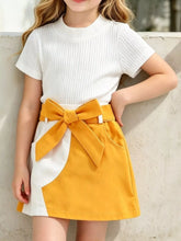 Kids' Ribbed Knit Top and Bow-Detail Skirt Set - Sun Imperial product photo 10