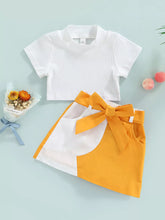 Kids' Ribbed Knit Top and Bow-Detail Skirt Set - Sun Imperial product photo 11