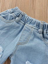 Kids' Ruffle Top and Jeans Set with Headband - Sun Imperial product photo 6