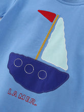 Kids' Sailboat Tee and Striped Shorts Set - Sun Imperial product photo 3