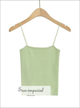 Knit Skinny-Strap Cami Top — Short or Long - Sun Imperial product photo 10