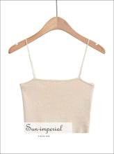 Knit Skinny-Strap Cami Top — Short or Long - Sun Imperial product photo 11