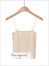 Knit Skinny-Strap Cami Top — Short or Long - Sun Imperial product photo 12