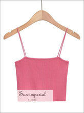 Knit Skinny-Strap Cami Top — Short or Long - Sun Imperial product photo 13