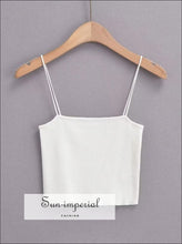 Knit Skinny-Strap Cami Top — Short or Long - Sun Imperial product photo 17