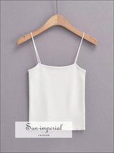 Knit Skinny-Strap Cami Top — Short or Long - Sun Imperial product photo 18