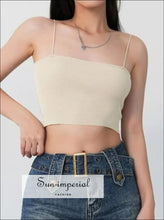 Knit Skinny-Strap Cami Top — Short or Long - Sun Imperial product photo 1