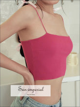 Knit Skinny-Strap Cami Top — Short or Long - Sun Imperial product photo 4