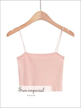 Knit Skinny-Strap Cami Top — Short or Long - Sun Imperial product photo 7