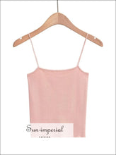 Knit Skinny-Strap Cami Top — Short or Long - Sun Imperial product photo 8