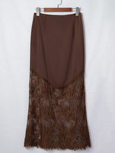Lace Patchwork Hem Long Casual Shift Skirt - Sun Imperial product photo 4