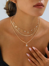 Layered Butterfly and Zircon Charm Necklace - Sun Imperial product photo 3