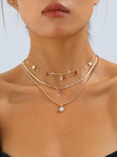 Layered Butterfly and Zircon Charm Necklace - Sun Imperial product photo 4