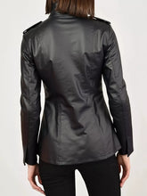 Leather Long Sleeve Moto Jacket - Sun Imperial product photo 3
