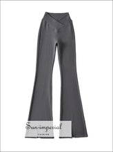 Low V-Waist Stretch Fleece Flare Pants - Sun Imperial product photo 8