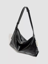 Minimalist Glossy Leather Slouchy Shoulder Bag - Sun Imperial product photo 2