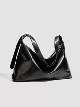 Minimalist Glossy Leather Slouchy Shoulder Bag - Sun Imperial product photo 3