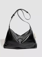Minimalist Glossy Leather Slouchy Shoulder Bag - Sun Imperial product photo 6