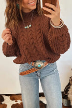 Mock-Neck Cable-Knit Sweater - Sun Imperial product photo 1