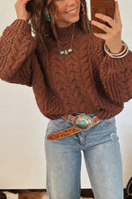 Mock-Neck Cable-Knit Sweater - Sun Imperial product photo 2