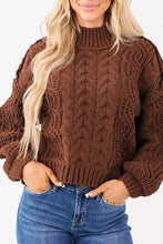 Mock-Neck Cable-Knit Sweater - Sun Imperial product photo 3