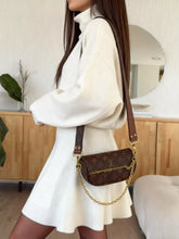 Mock Neck Knit Top and Flared Skirt Set - Sun Imperial product photo 3