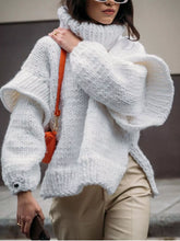 Oversized Chunky Knit Turtleneck Sweater - Sun Imperial product photo 10