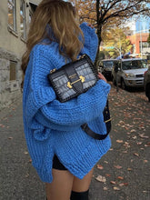 Oversized Chunky Knit Turtleneck Sweater - Sun Imperial product photo 2